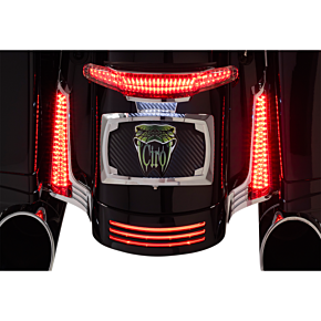 Filler Panel LED Lights - Chrome - Red 40045