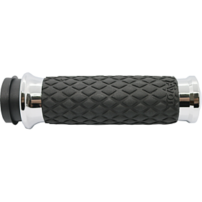 Diamond Contour Grips - Chrome - TBW DIA-60-CH-FLY