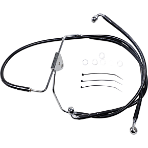 Brake Line - Front - Black - +2" 1741-2509