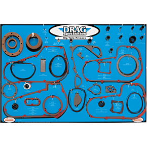 Drag Specialties Gasket, Seal, and O-ring Display - '99-'06 Twin-Cam 5-Speed Primaries 9903-0101