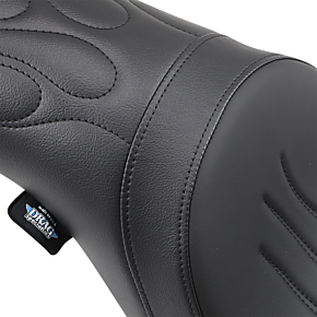Drag Specialties Predator Seat - Flame Stitched - Dyna '06-'17 0803-0290
