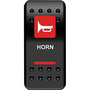 Moose Racing Rocker Switch - Horn - Red