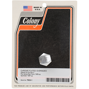 Drain Plug - Oversize - Chrome 7503-1
