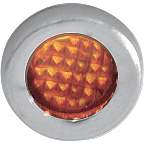 Snap-In Indicator Light - Amber - Stainless Steel Bezel 2212-0112