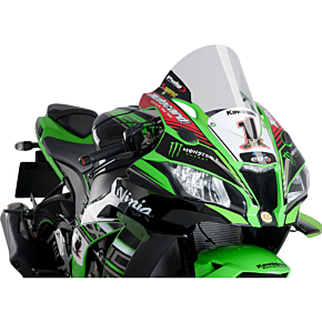 PUIG Race Windscreen - Clear - Kawasaki