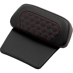 Chopped Tour Pak Pad - Honeycomb - Red Stitching - FLH/FLT '14-'24 814-07C-19004