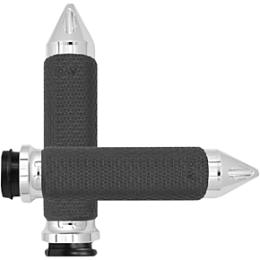 Grips - Memory Foam - Small - Spike - TBW - Chrome MF-63-CH-FLY-SP