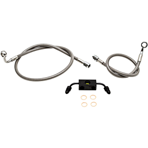 La Choppers Brake Lines - 12" - 14" Ape Hanger Handlebars - Stainless Steel LA-8321B13