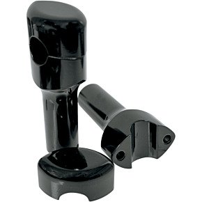 La Choppers Risers - Smooth - 4" - Black LA-7402-04B