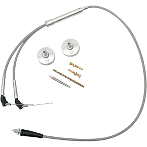 Moose Racing Carburetor, Cover/Cable-Banshee Polished