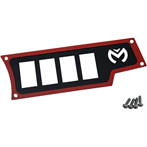 Moose Racing Dash Plate - Right - Red - RZR