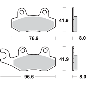 Sbs Off-Road Sintered Brake Pads 611SI