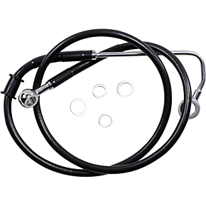 Brake Line - +4" - Black - '15-'17 Softail 1741-5761