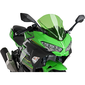 PUIG Race Windscreen - Green - Kawasaki