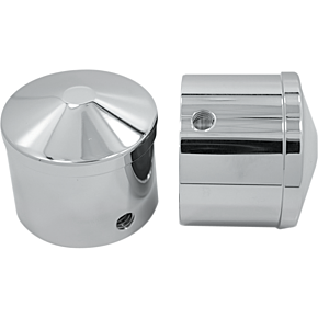 Front Axle Nut Cover - Chrome - Air Cushion - 1" AXL-AIR-CH