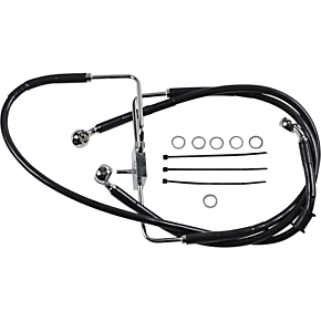 Brake Line - +8" - Black - XL 1741-5855