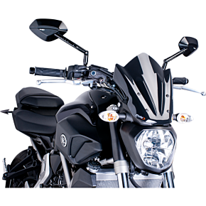 PUIG New Generation Windscreen - Black - MT07