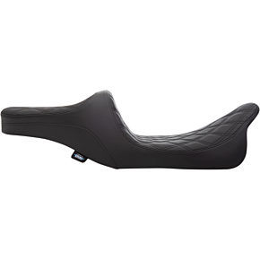 Drag Specialties Predator III 2-Up Seat - Double Diamond - Black Thread 0801-1308