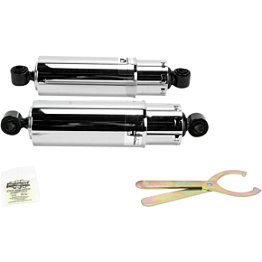 Progressive Suspension Shock - 412 Series - 11" - Standard - Chrome - Dyna