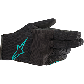 Alpinestars Women's S-Max Gloves - Black/Teal - XL