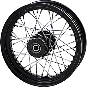 Rear Wheel - Single Disc/No ABS - Black - 16"x3.00" - '02-'07 FLT 0204-0572