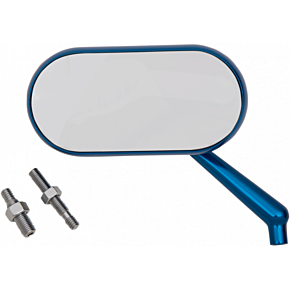 Mirror - Side View - Oval - Blue - Left 13-174