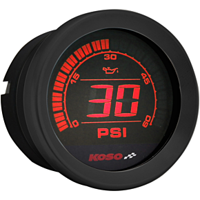 Koso North America 2" Oil Pressure Gauge - Black BA050430