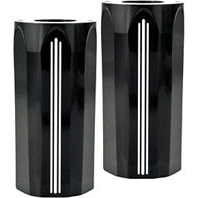 Performance Machine Pm Fork Slider Covers - Tech - Contrast Cut 0208-2102-BM