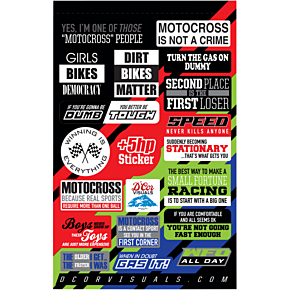 Talk Decal Sheet - Moto Talk 40-90-121