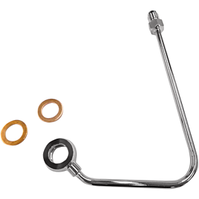 Magnum ABS Upper Brake Line Adapter - Chrome AS37000