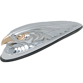Eagle Head with Lights - Gold Eyes - Small - Chrome DS-287556