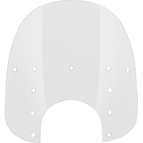 Fats Windshield - 17" - 9" Headlight Cutout - Clear - Plastic MEP3620