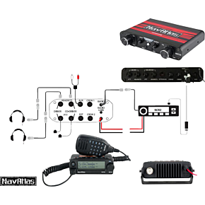 Intercom/Radio and Headset Kit - 2-Seat - Beige NI2RBHBE2