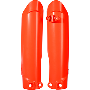 Acerbis Lower Fork Covers for Inverted Forks - Fluorescent Orange