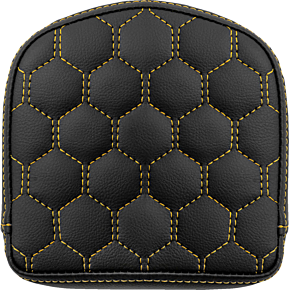 RoadSofa™ Sissy Bar Pad - Honeycomb - Gold Stitching 040849GOL