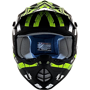 FX-17 Helmet - Attack - Matte Black/Green - XS 0110-7178
