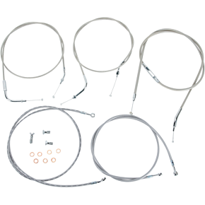Cable Line Kit - 18" - 20" - '04 - '07 Roadstar - Stainless Steel BA-8022KT-18