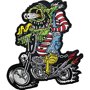 Monster Biker Embroidered Patch - Large LT30252
