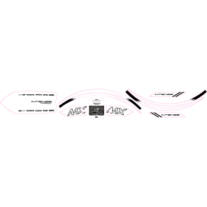 Graphics Kit for Tazer MX - White 10-80-100-WH