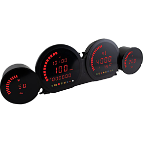 HD-03L - Four-Piece LED Gauge Kit - Red Display BA064921