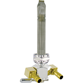 Fuel Valve - 22 mm - Hex - 90° - Aluminum 3311-D-AH