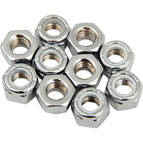 5/16-18 Chrome Nylon Nut DS-190526