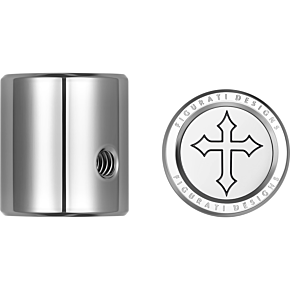 Figurati Designs Heel-Toe Shifter Cover - Maltese Cross - Stainless Steel FD41-HTSC-SS