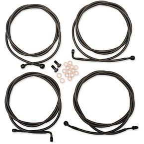 La Choppers Handlebar Cable/Brake Line Kit - 12" - 14" Ape Hanger Handlebars - Midnight LA-8054KT-13M