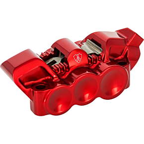 Monoblock Radial Brake Caliper - 100 mm - Right - Red 320-139