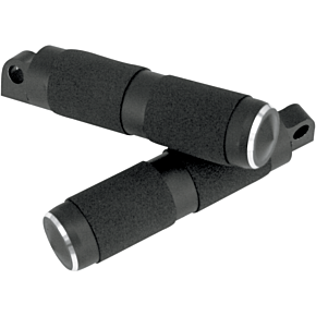 Rubber Footpegs - Male Mount - Black RP111-RN