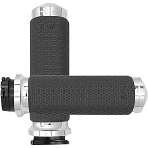 Grips - Memory Foam - Large - Chrome MF-63B-CH