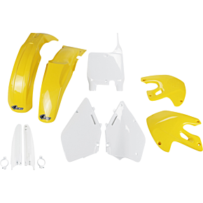 Body Kit - OEM Yellow/White - Suzuki - RM '99-'00 SUKIT400F@999