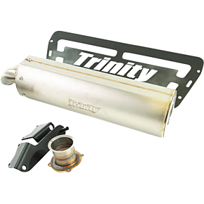 Stage 5 Single Slip-On Muffler - Stainless Steel - RZR XP 1000 TR-4194S
