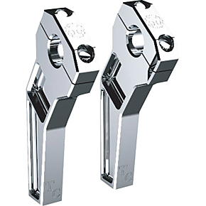 Risers - Pullback - 1" Clamping - 6" Rise - Chrome TD-R12-06